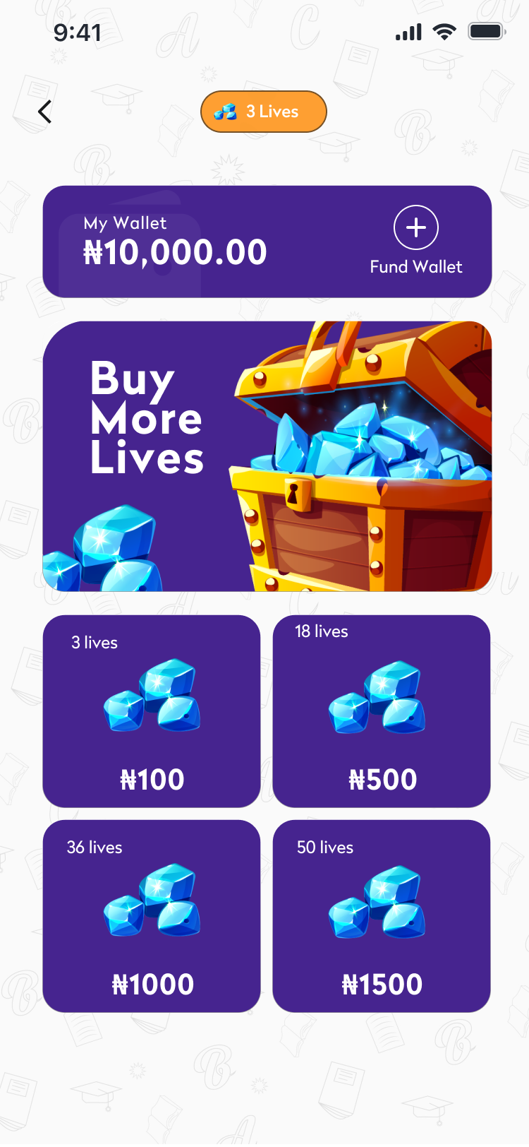 Wallet — Buy Lives