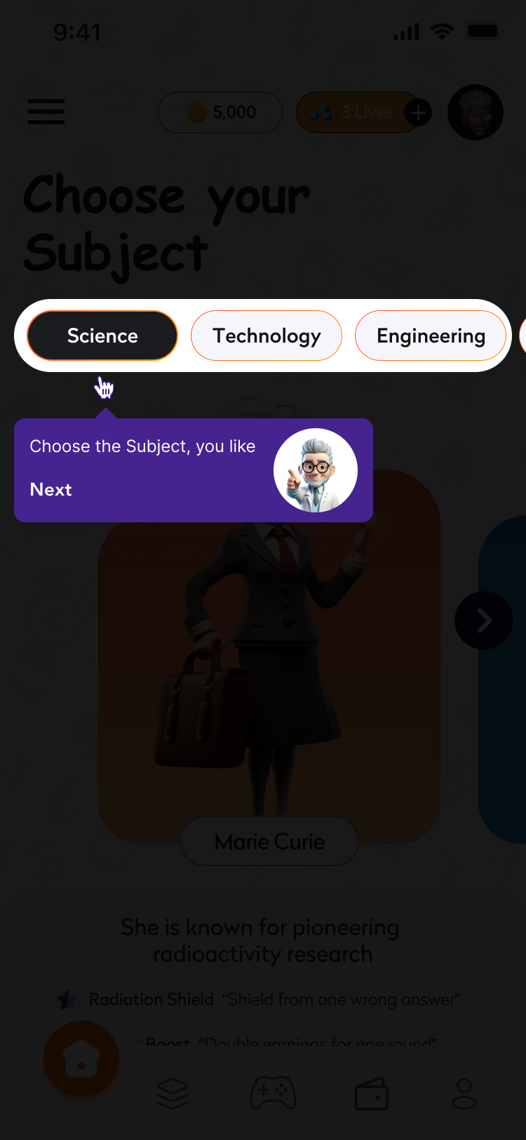 Category tooltip