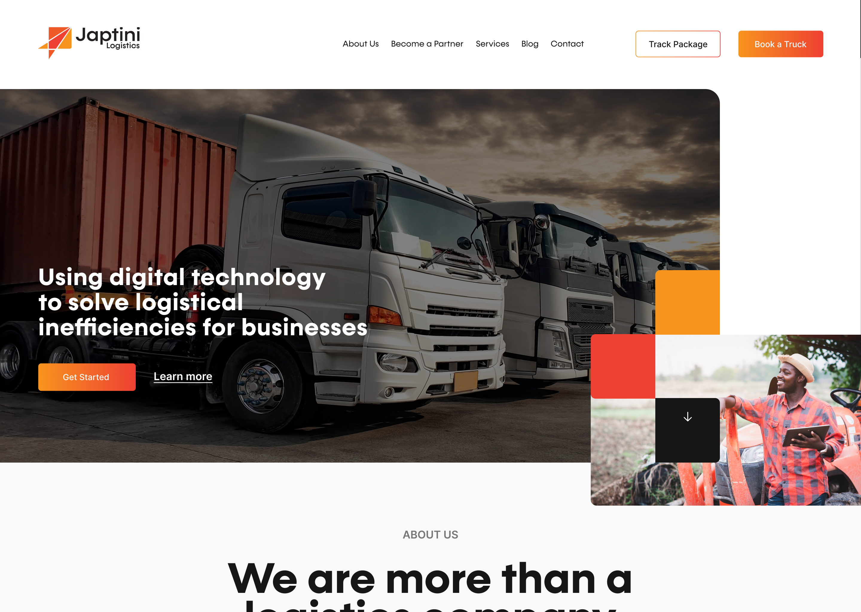 Company Website — Light Mode