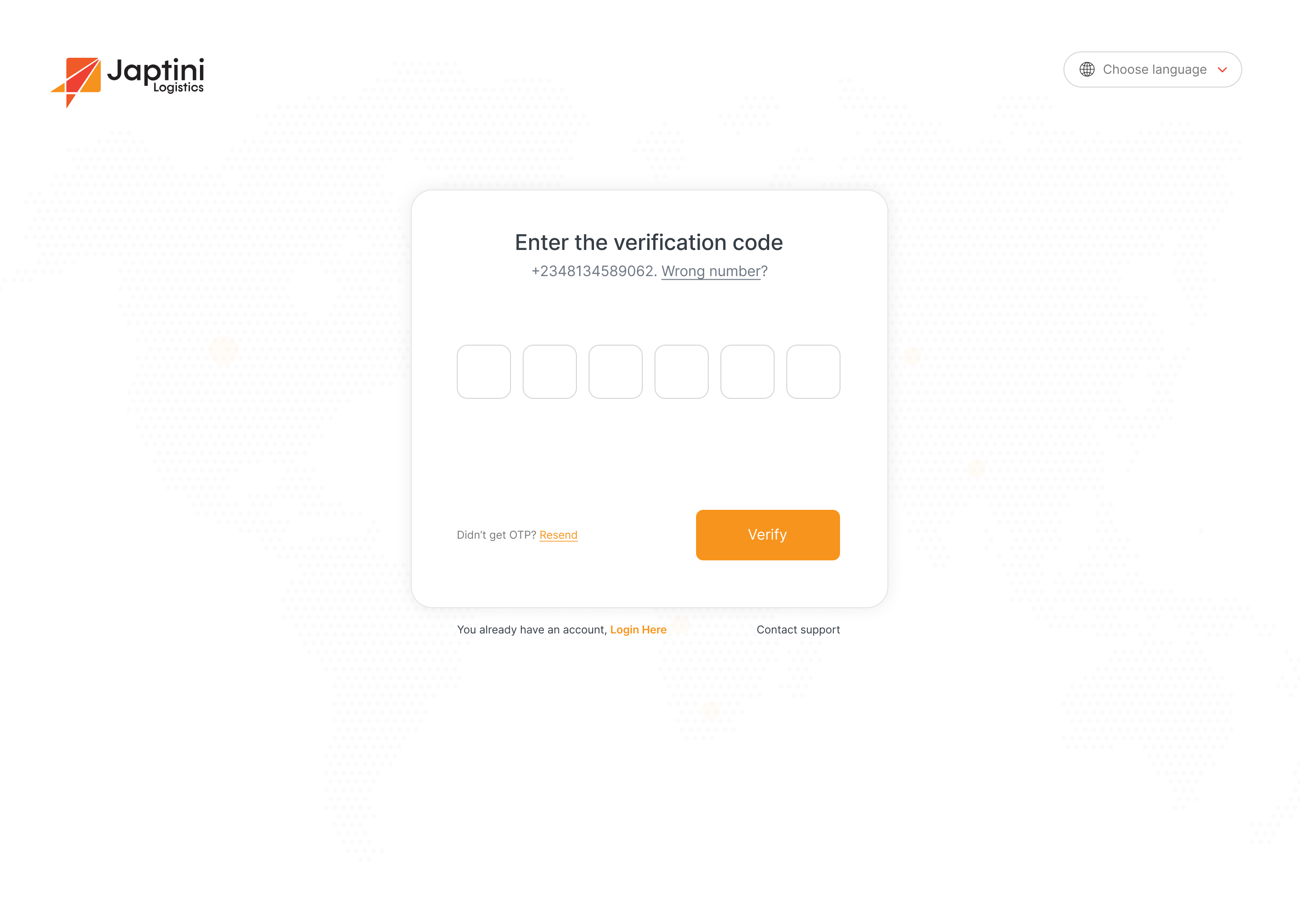 Verify your identity