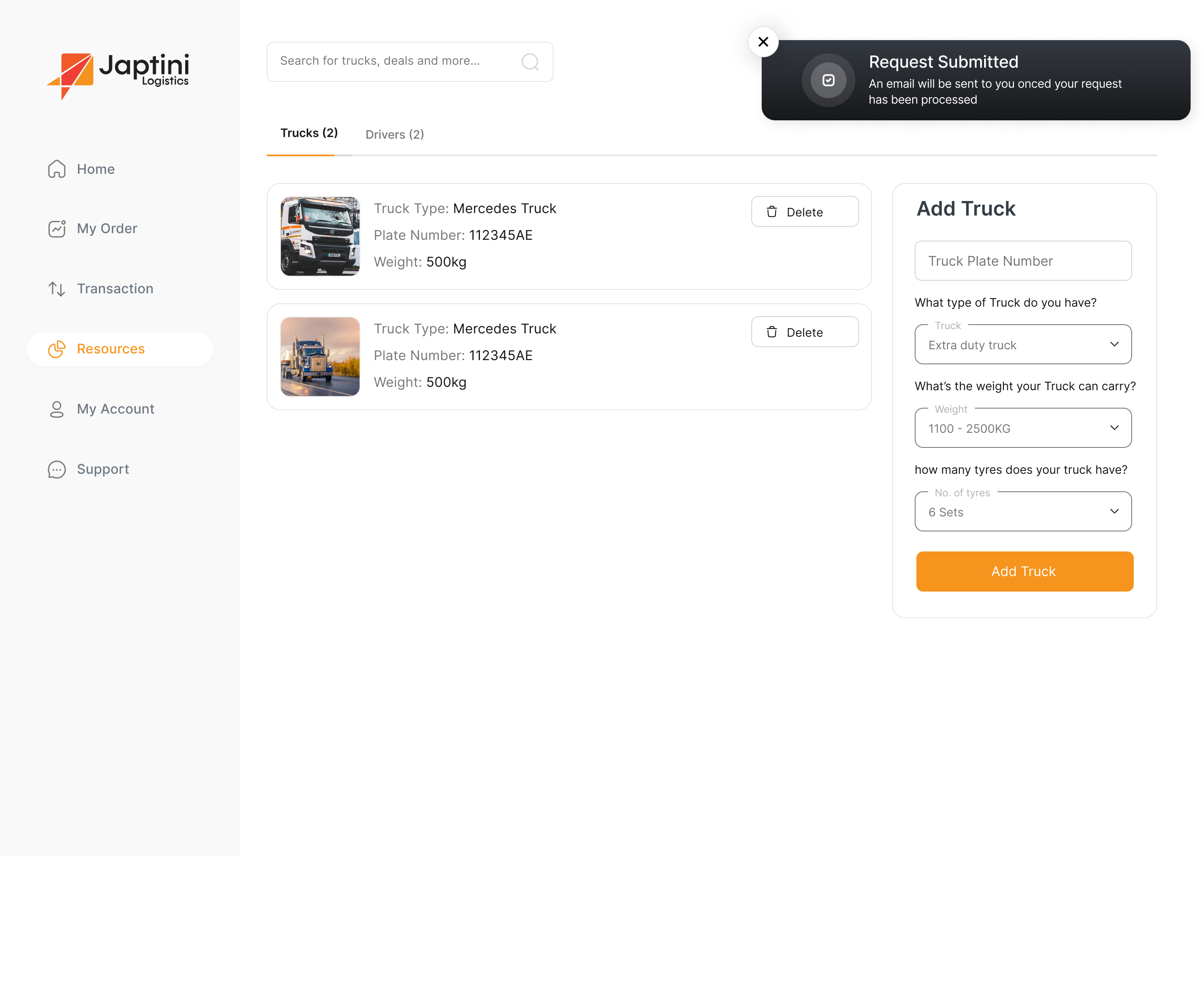 Partner: fleet drivers management