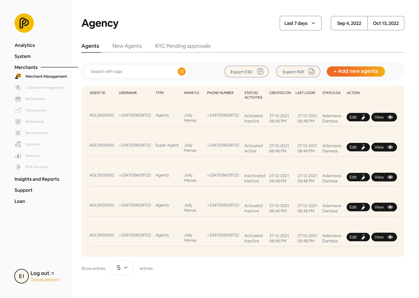 Agency: Agents Directory